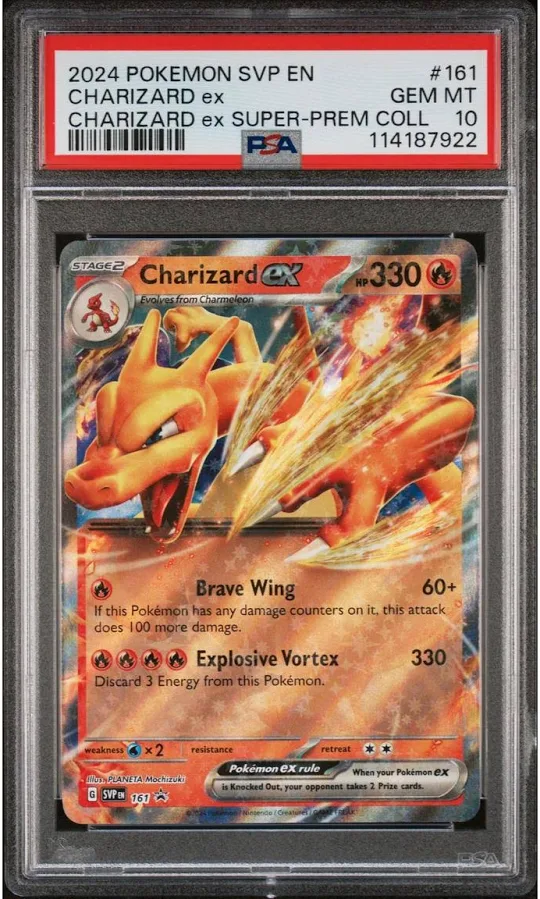 Graded Charizard slab from the VaulterX vault